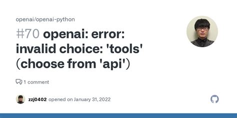 Sorted by 1. . Openai error invalid choice tools choose from api